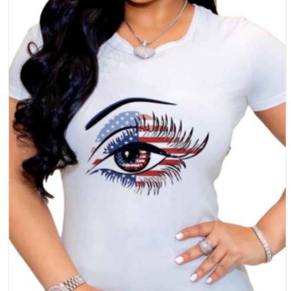 4th of July Eye Tshirt